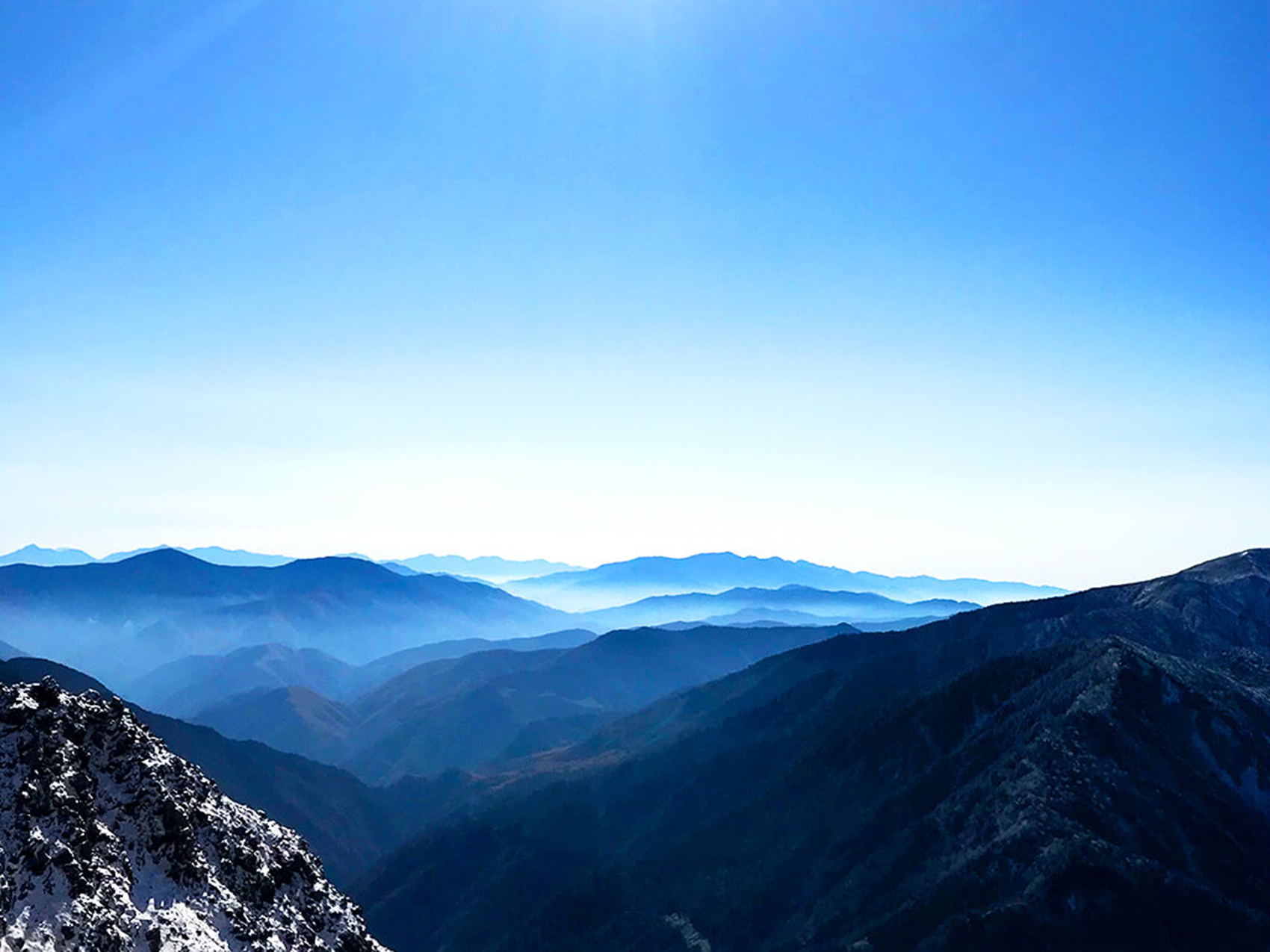 山頂からの景色